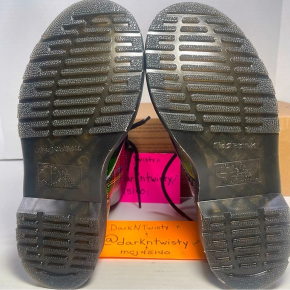 BNIB Dr Martens 1460 Tartan Red Stewart Black Watch plaid Boots UK 3 US 5 - Picture 13 of 15